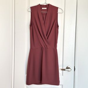 Aritzia Babaton Phoenix Dress in dark mauve. Size 4